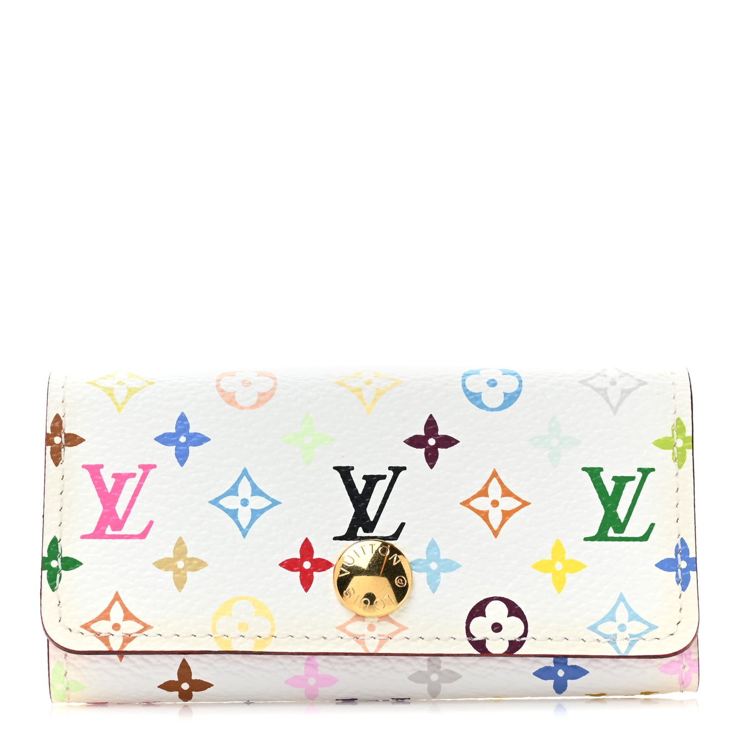 Monogram Multicolor Multicles 4 Key Holder White Litchi