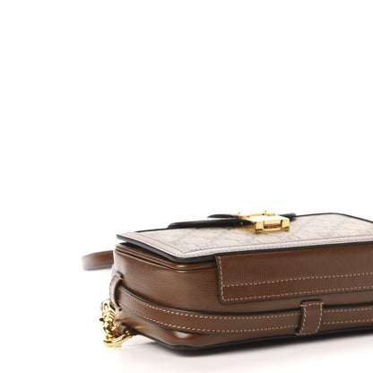 Gucci GG Supreme Monogram Mini Clasp Bag Beige Brown 10 of 12