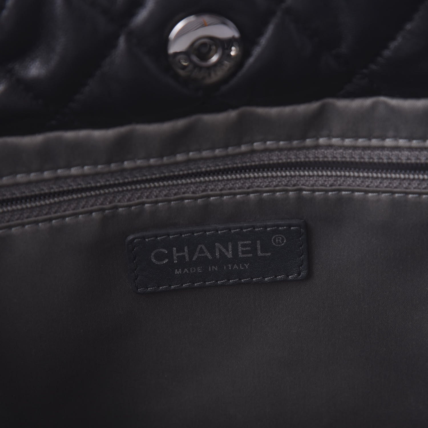 Chanel Lambskin Quilted Week End on Mars Tote Black 8 of 11