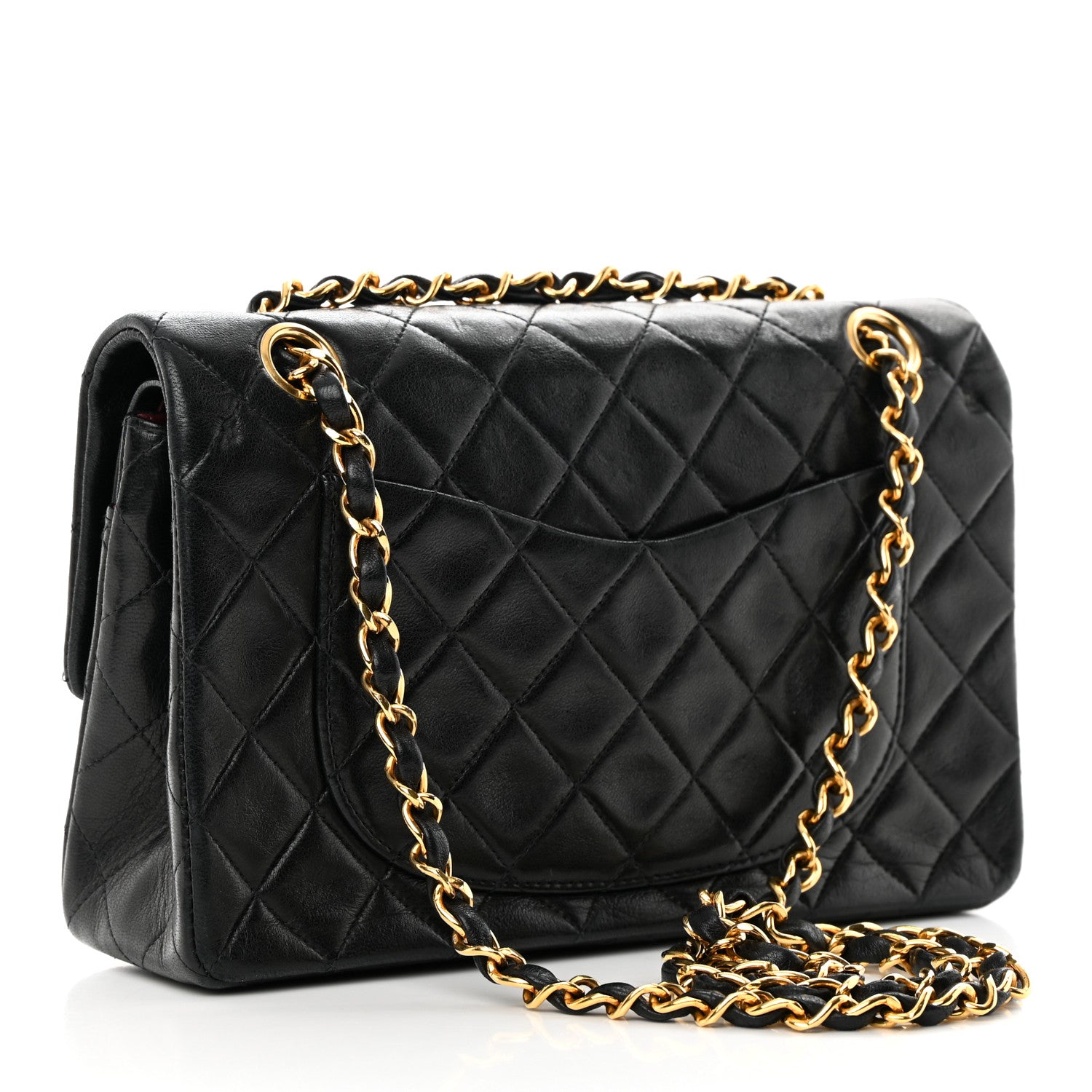 Chanel Lambskin Quilted Small Double Flap Black 3 of 16
