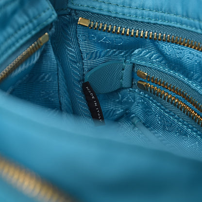Prada Tessuto Nylon Saffiano Crossbody Bag Turchese 7 of 11
