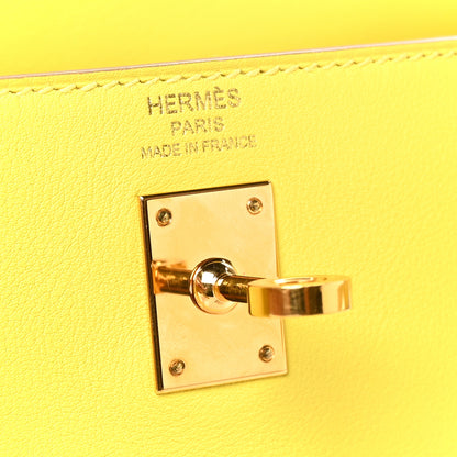 Hermes Swift Kelly Retourne 25 Lime 7 of 10