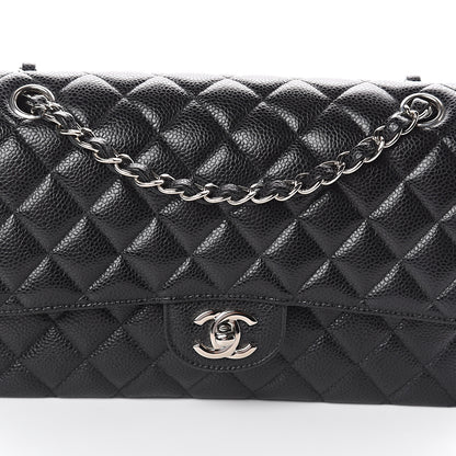 Chanel Caviar Quilted Medium Double Flap Black 7 of 9