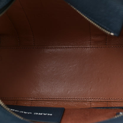 Marc Jacobs Grained Calfskin Small The Tote Bag Blue Sea 5 of 11