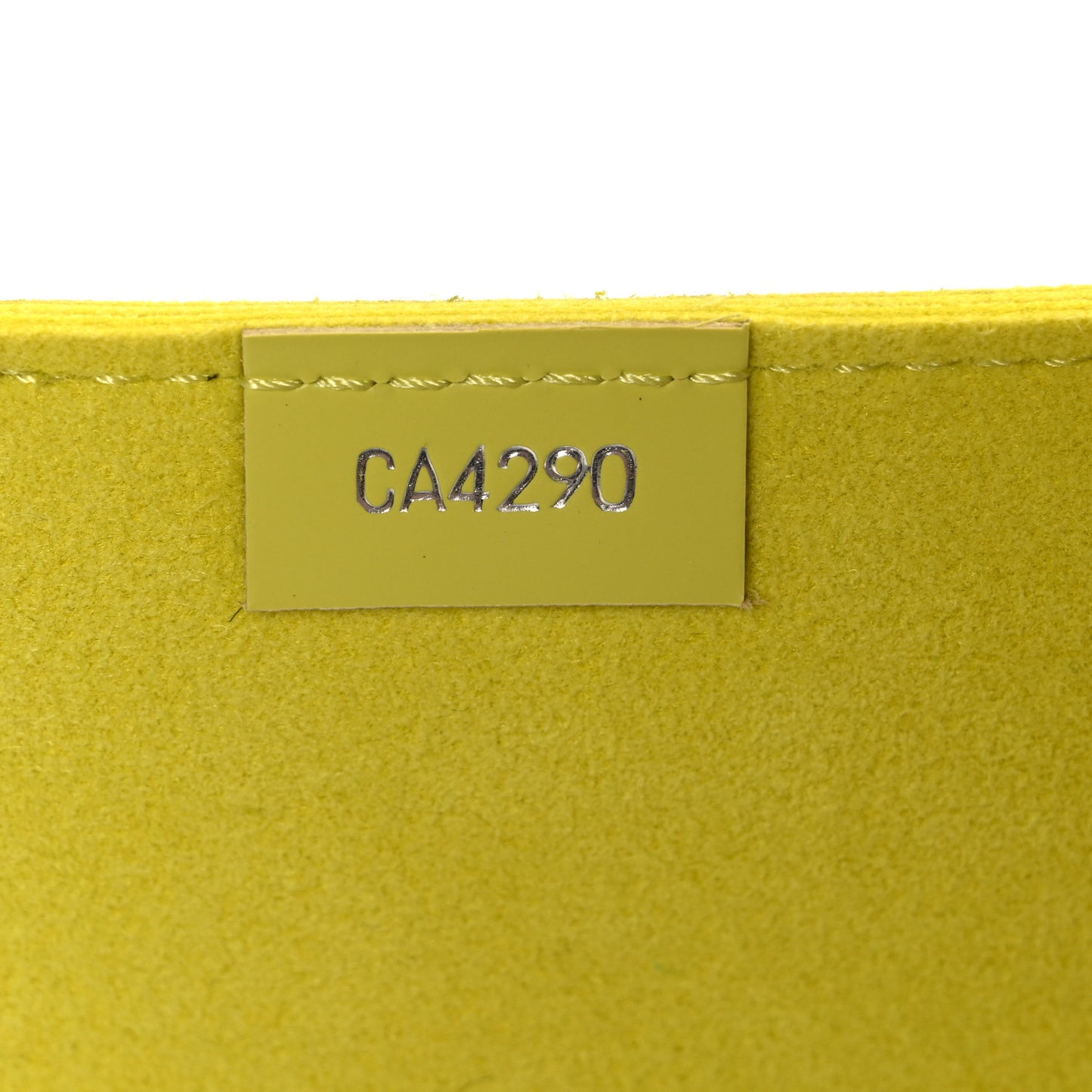 Epi Petit Sac Plat Yellow Citron