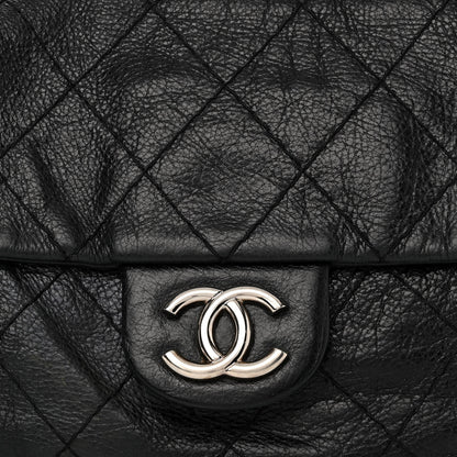 Chanel Glazed Calfskin Stitched On The Road Flap Black 8 of 12