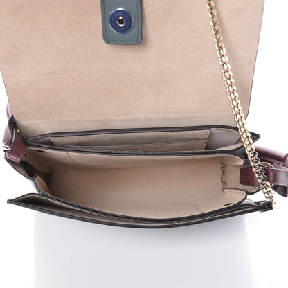 Chloe Calfskin Small Faye Shoulder Bag White Blue 5 of 8