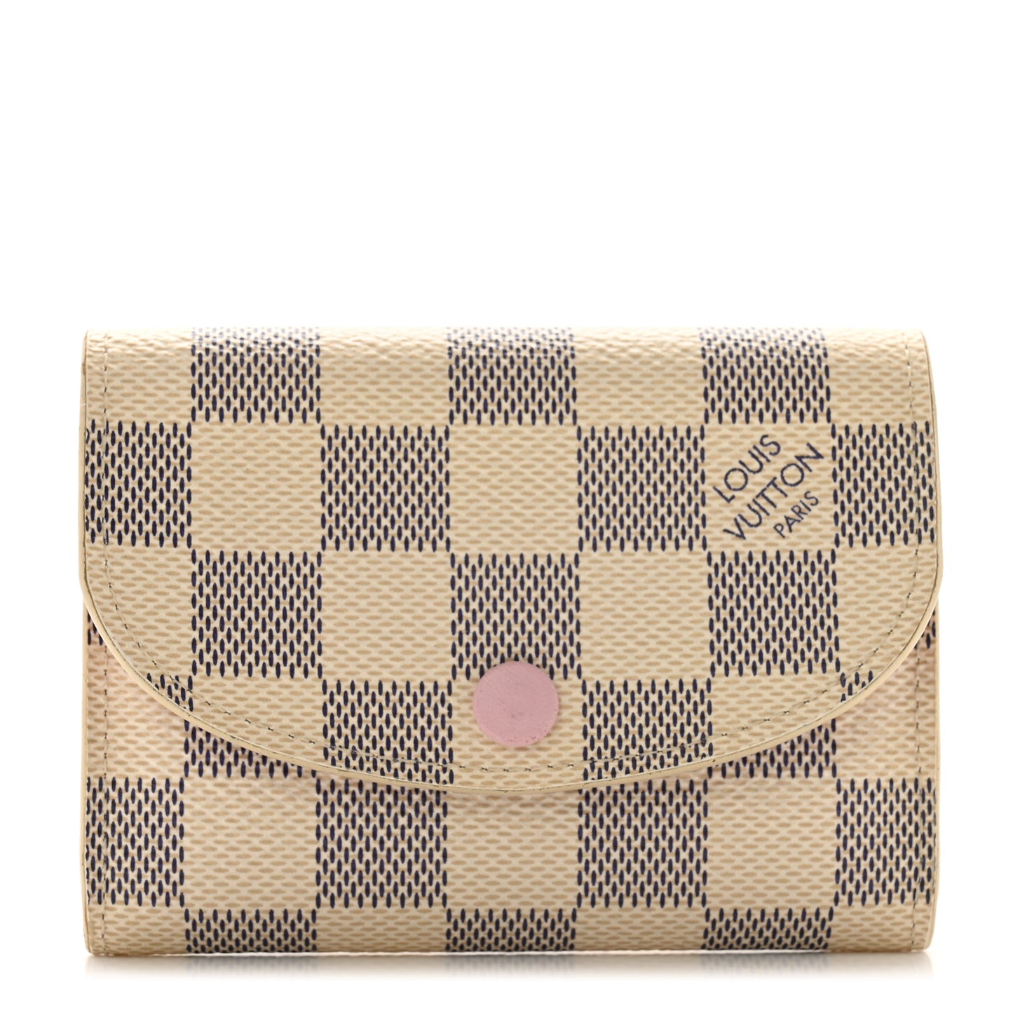 Damier Azur Rosalie Coin Purse Rose Ballerine