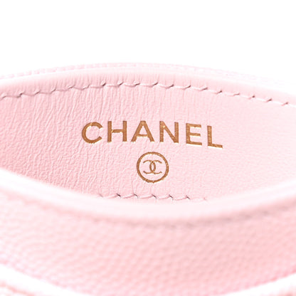 Chanel Caviar Quilted Card Holder Light Pink 6 of 8