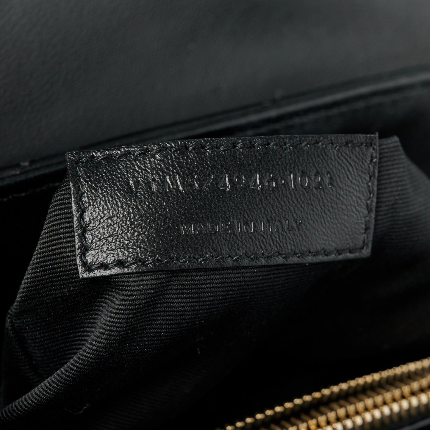 Calfskin Y Quilted Monogram Medium Loulou Chain Satchel Black