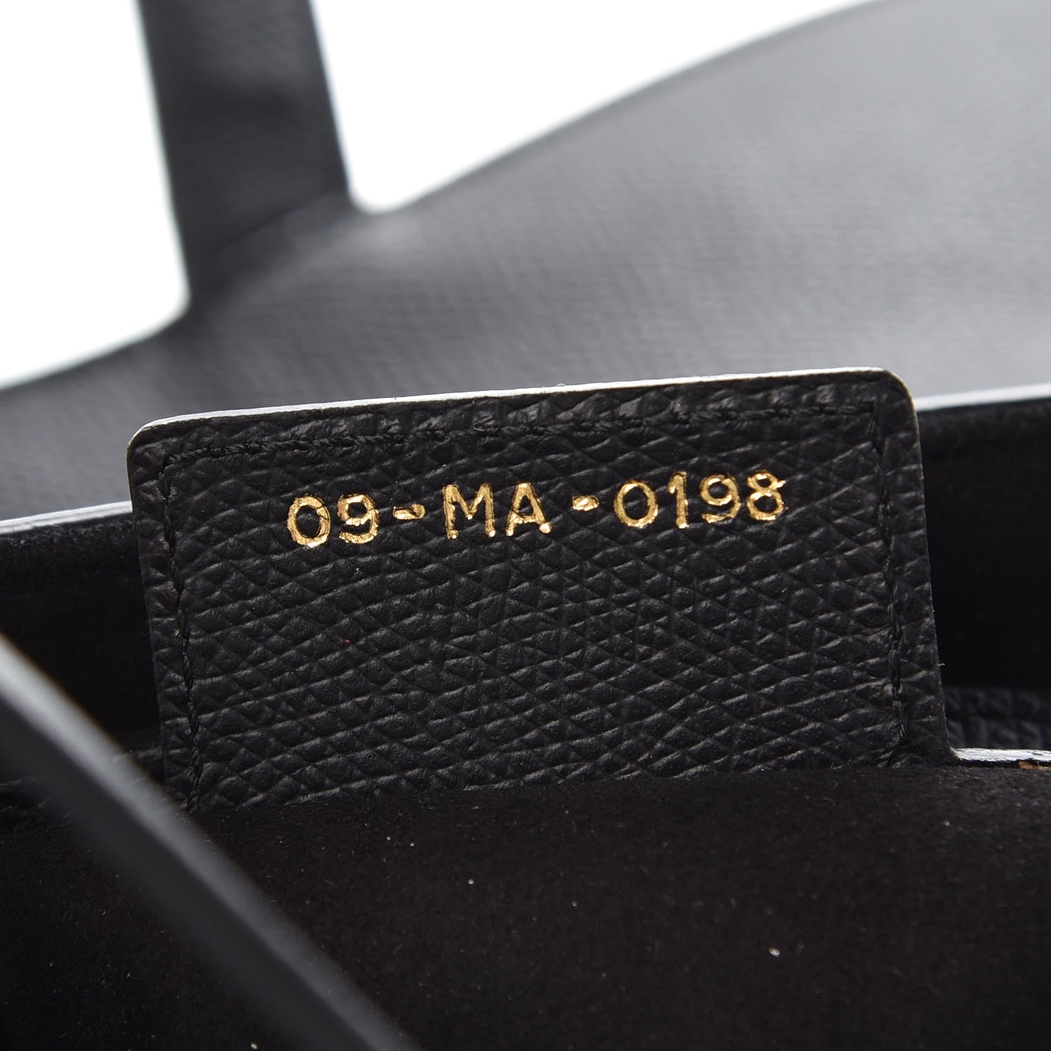 Christian Dior Grained Calfskin Saddle Bag Black 7 of 7