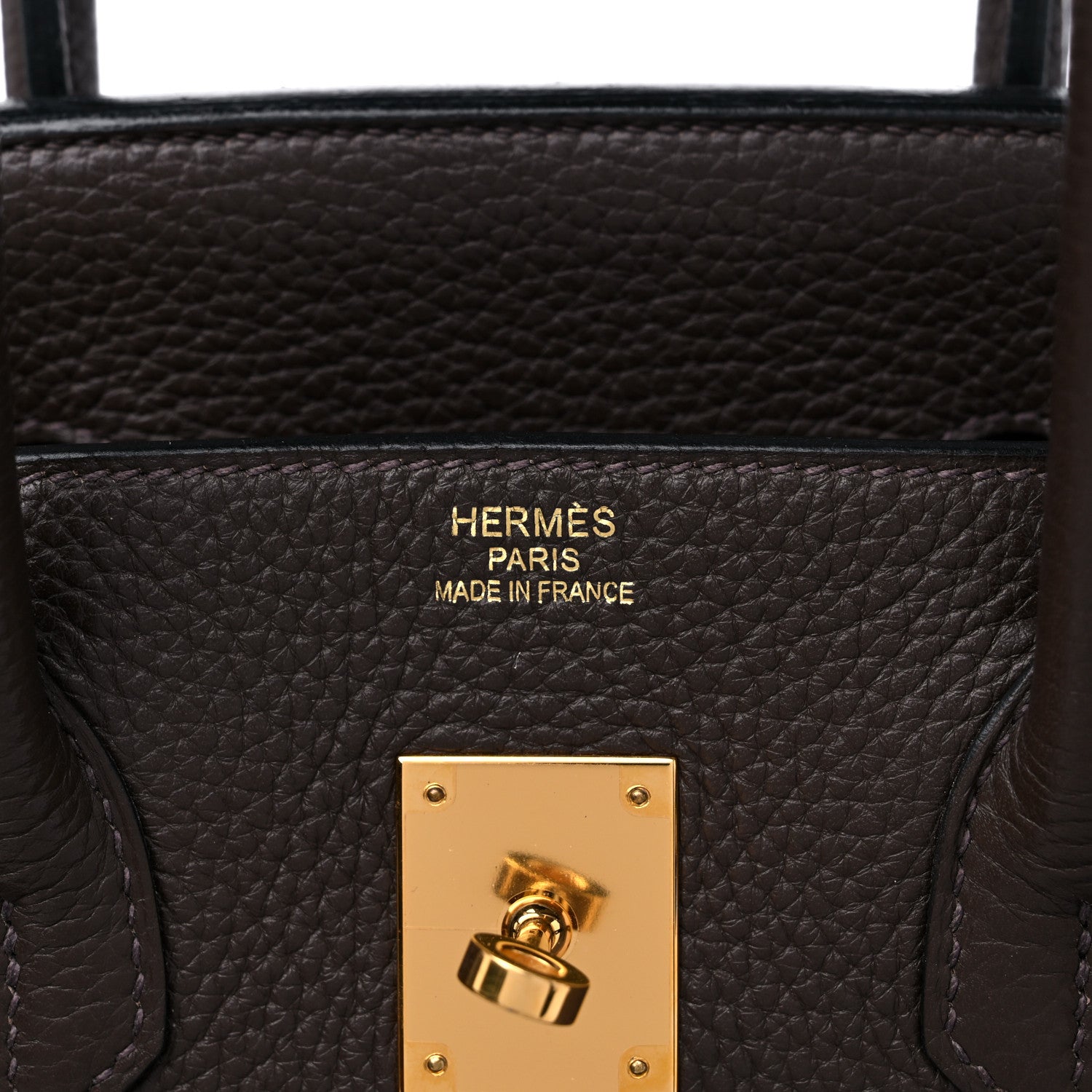 Hermes Taurillon Clemence Birkin 35 Chocolate 5 of 14