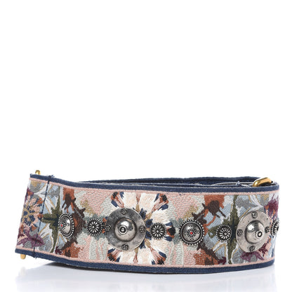 Christian Dior Canvas Embroidered Studded KaleiDiorscopic Shoulder Strap Multicolor 2 of 5