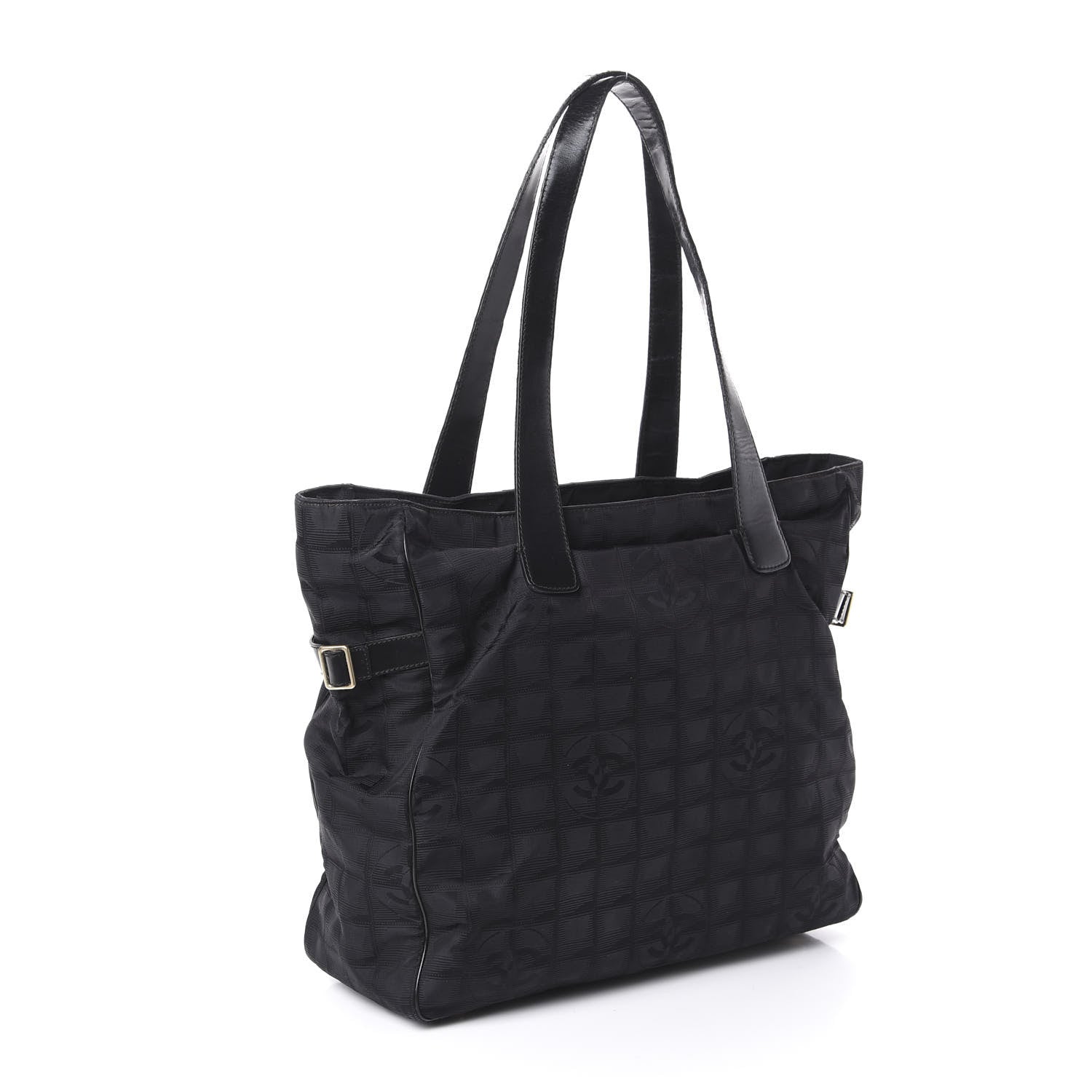Chanel Nylon Large Travel Tote Black 3 of 10