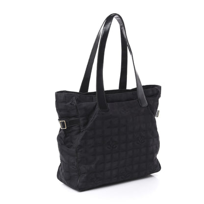 Chanel Nylon Large Travel Tote Black 3 of 10