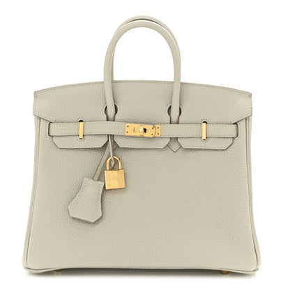 Hermes Togo Birkin 25 Gris Pale 1 of 11