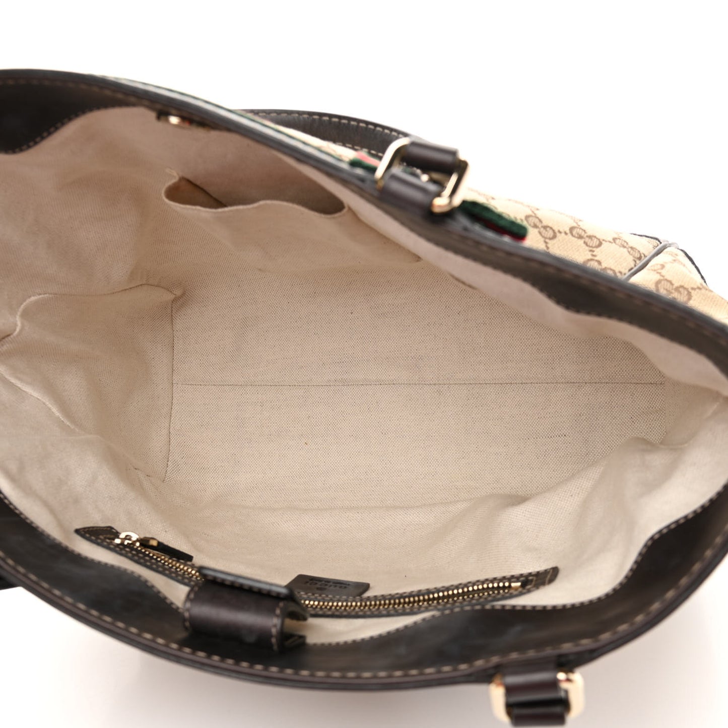 Monogram Web Medium Mayfair Tote Dark Brown