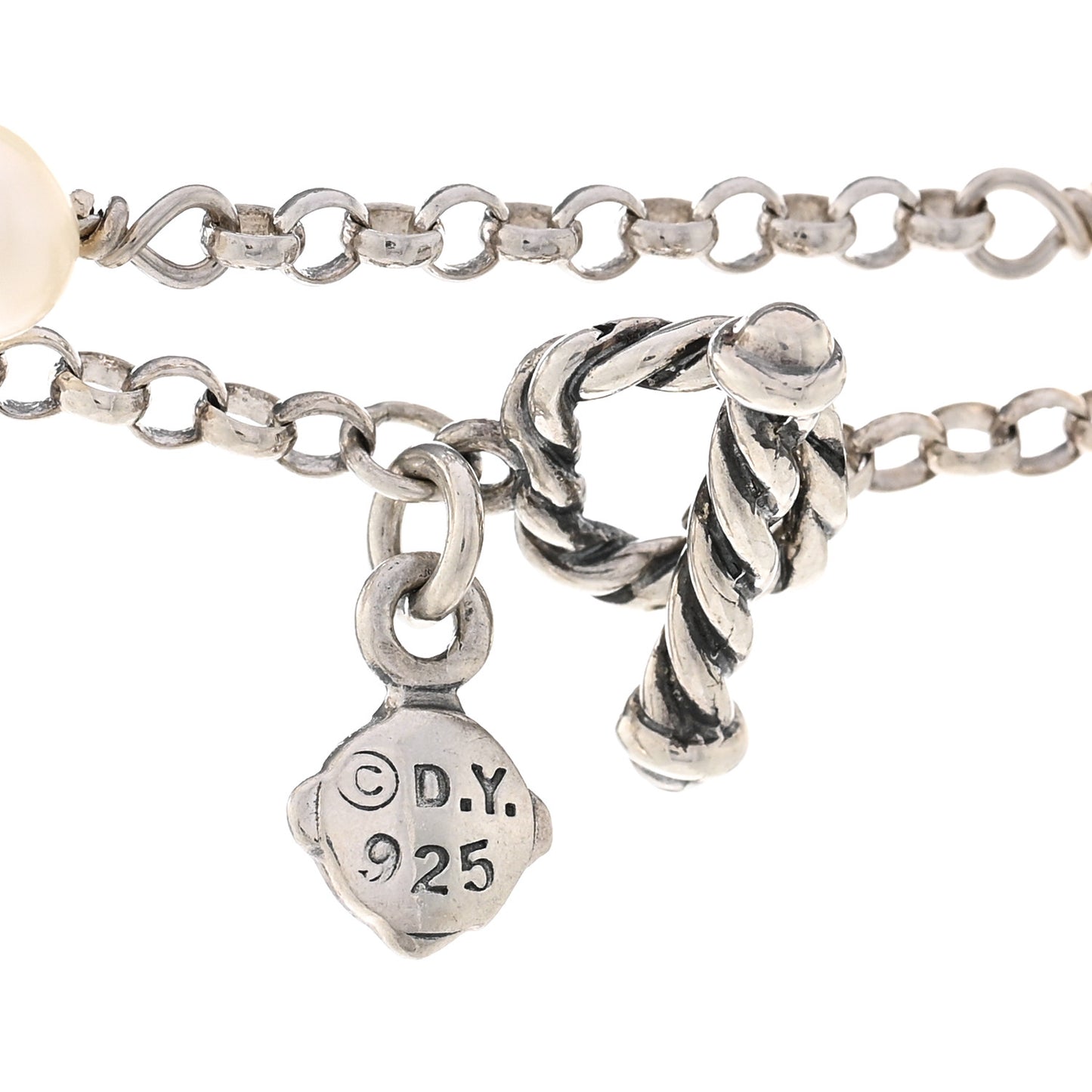 Sterling Silver Freshwater Cultured Pearl Station Long Necklace