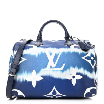 Louis Vuitton Monogram Escale Speedy Bandouliere 30 Blue 1 of 5