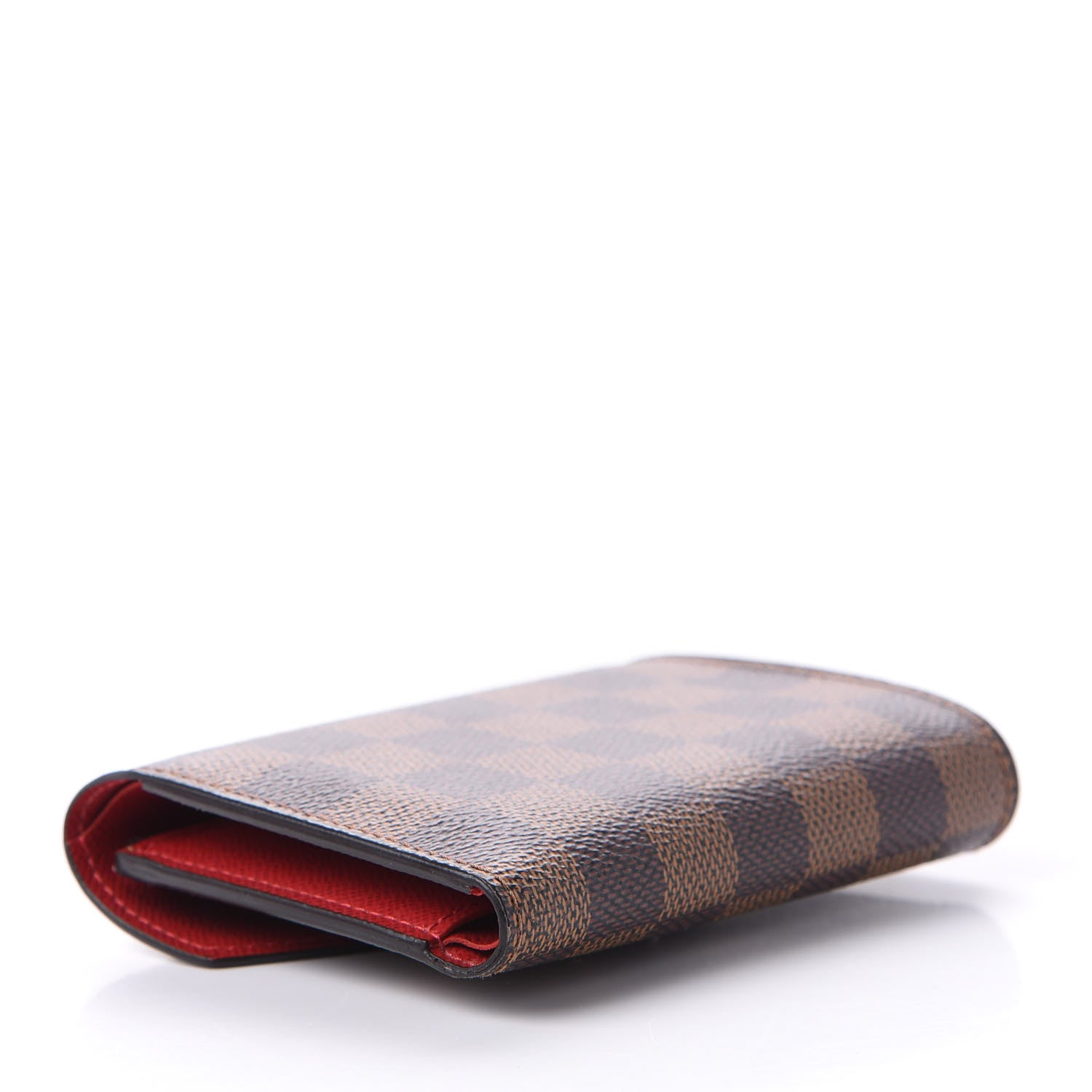 Louis Vuitton Damier Ebene Victorine Wallet Red 4 of 13