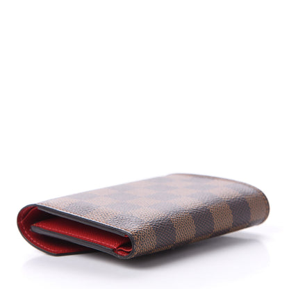 Louis Vuitton Damier Ebene Victorine Wallet Red 4 of 13