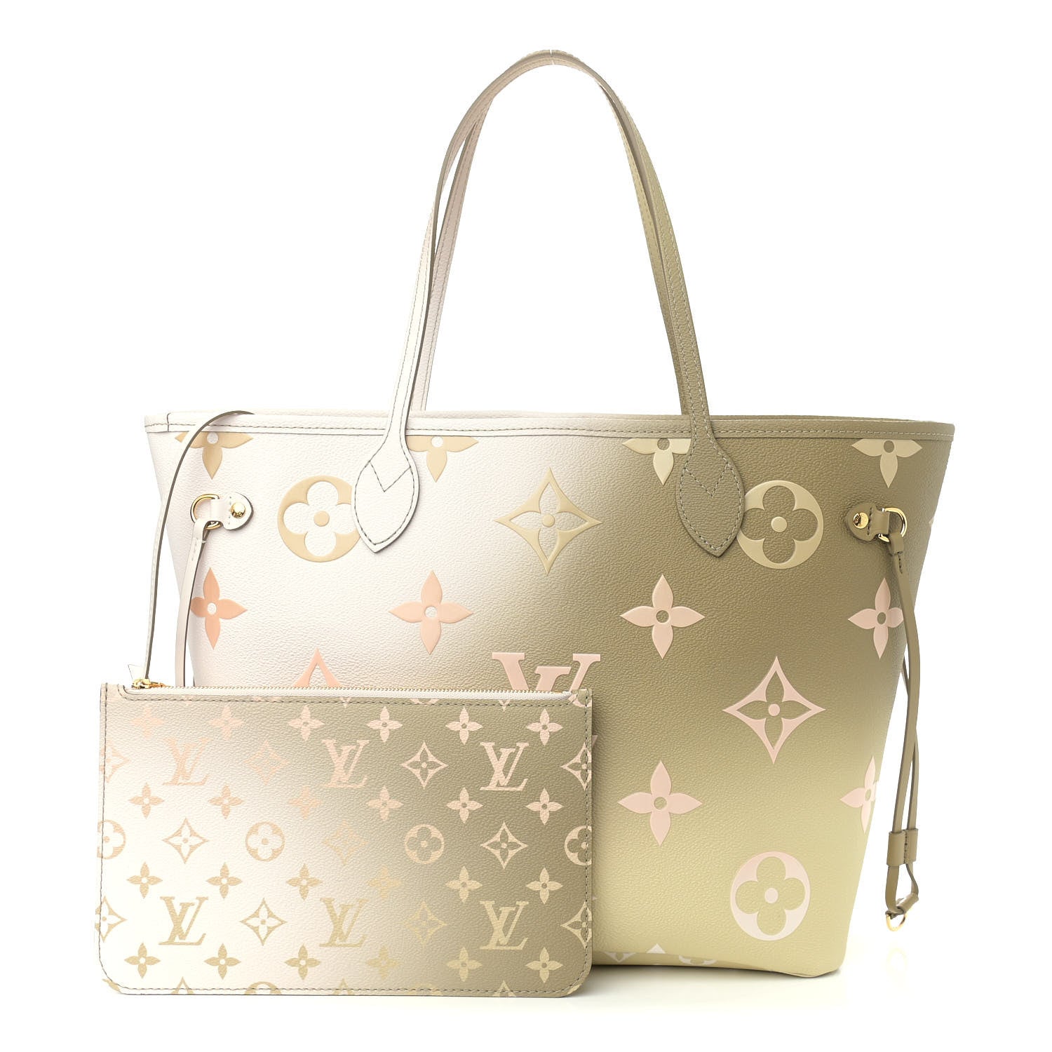 Louis Vuitton Monogram Giant Spring In The City Neverfull MM Sunset Kaki 1 of 11