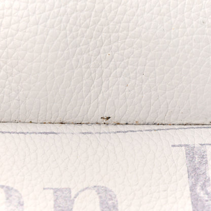 Christian Dior X DANIEL ARSHAM Grained Calfskin Newspaper Print Saddle Bag White 18 of 19