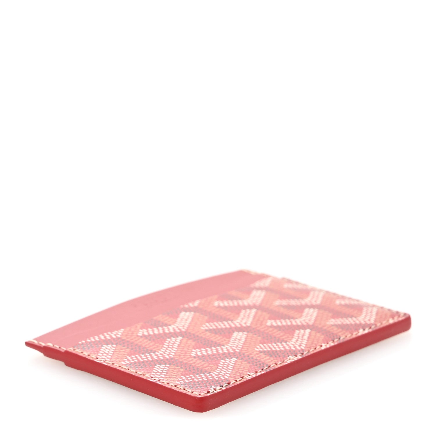 Goyard Goyardine Saint Sulpice Card Holder Red 1701824 – FASHIONPHILE