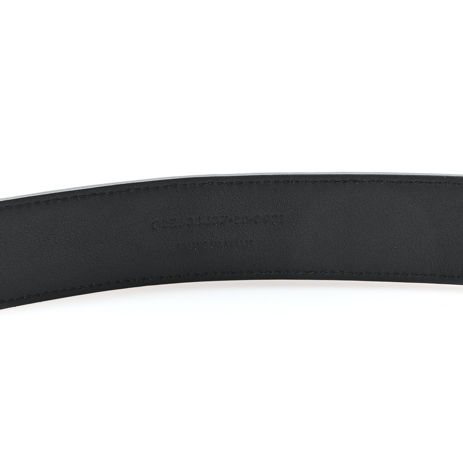 Saint Laurent Suede Monogram Square Buckle Belt 80 32 Black 4 of 5