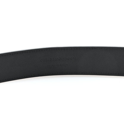 Saint Laurent Suede Monogram Square Buckle Belt 80 32 Black 4 of 5