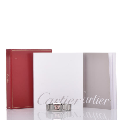 Cartier Stainless Steel 20mm Tank Francaise 160th Anniversary Quartz Watch 9 of 9