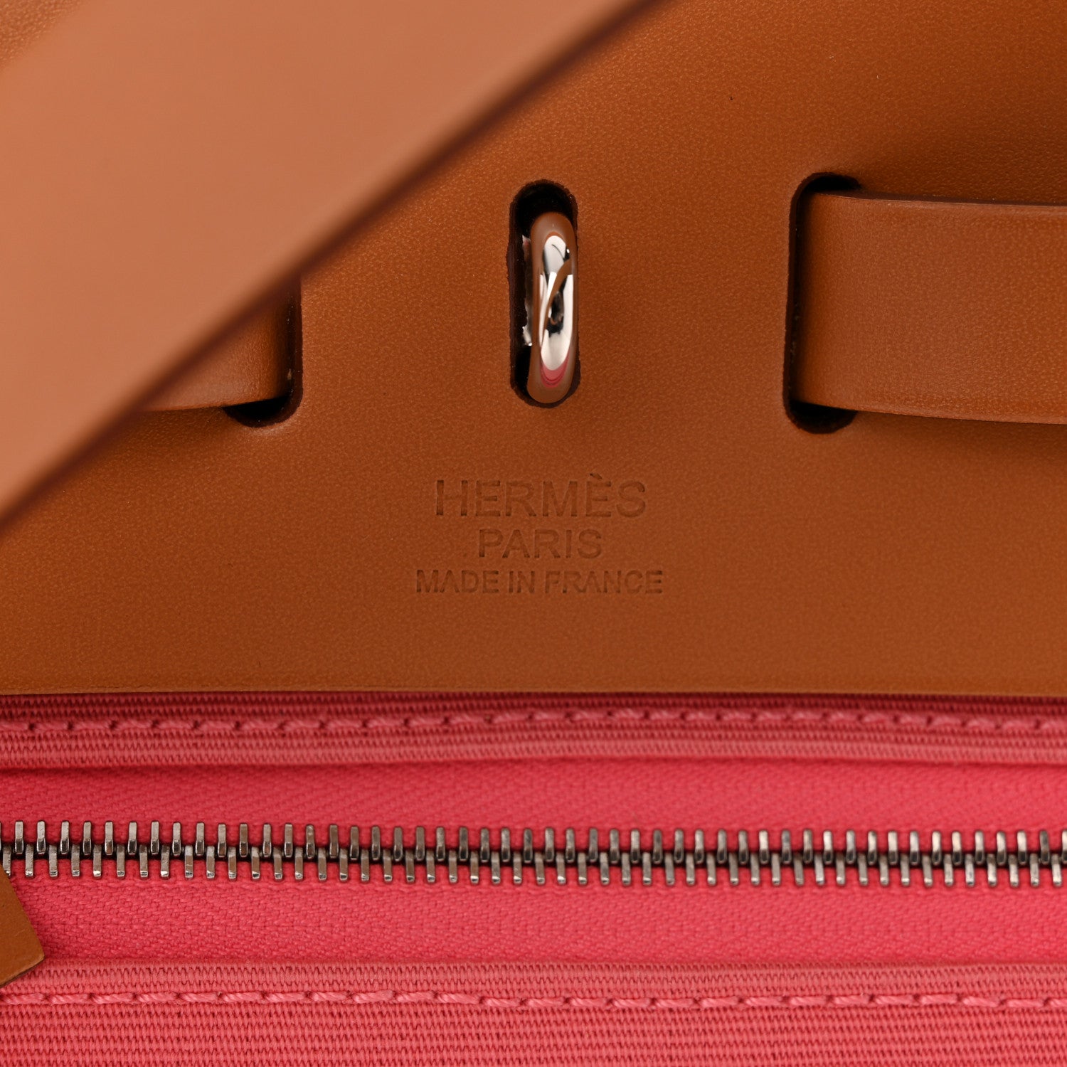 Hermes Vache Hunter Toile Herbag Zip 31 PM Rose Azalee Natural 7 of 12