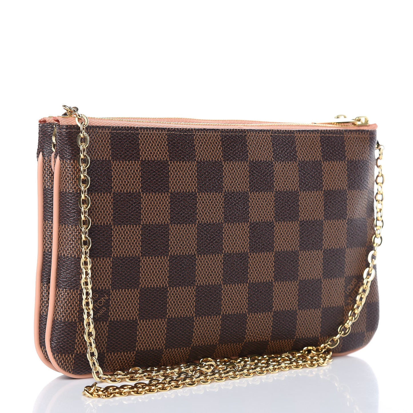 Damier Ebene Double Zip Pochette