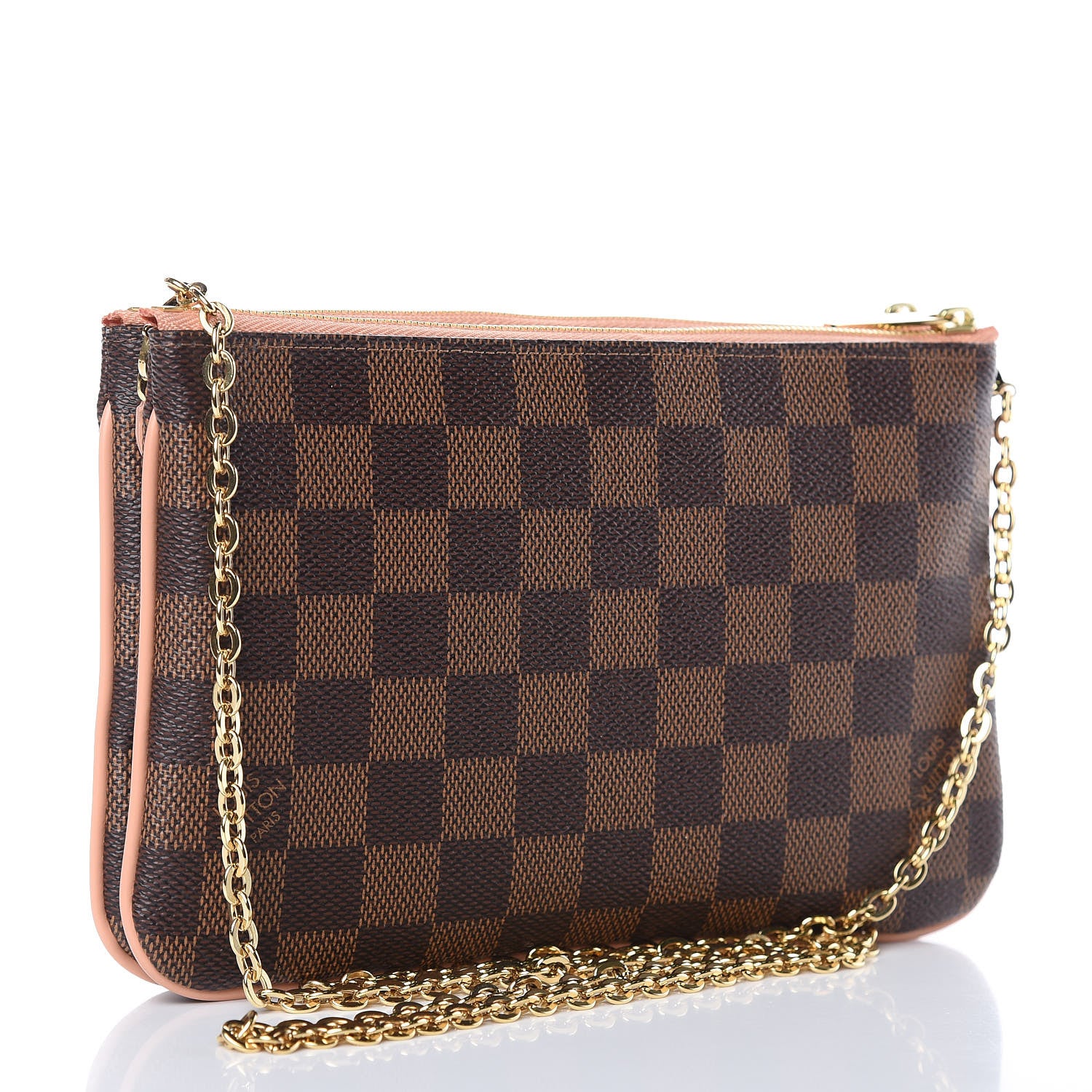 Louis Vuitton Damier Ebene Double Zip Pochette 3 of 9