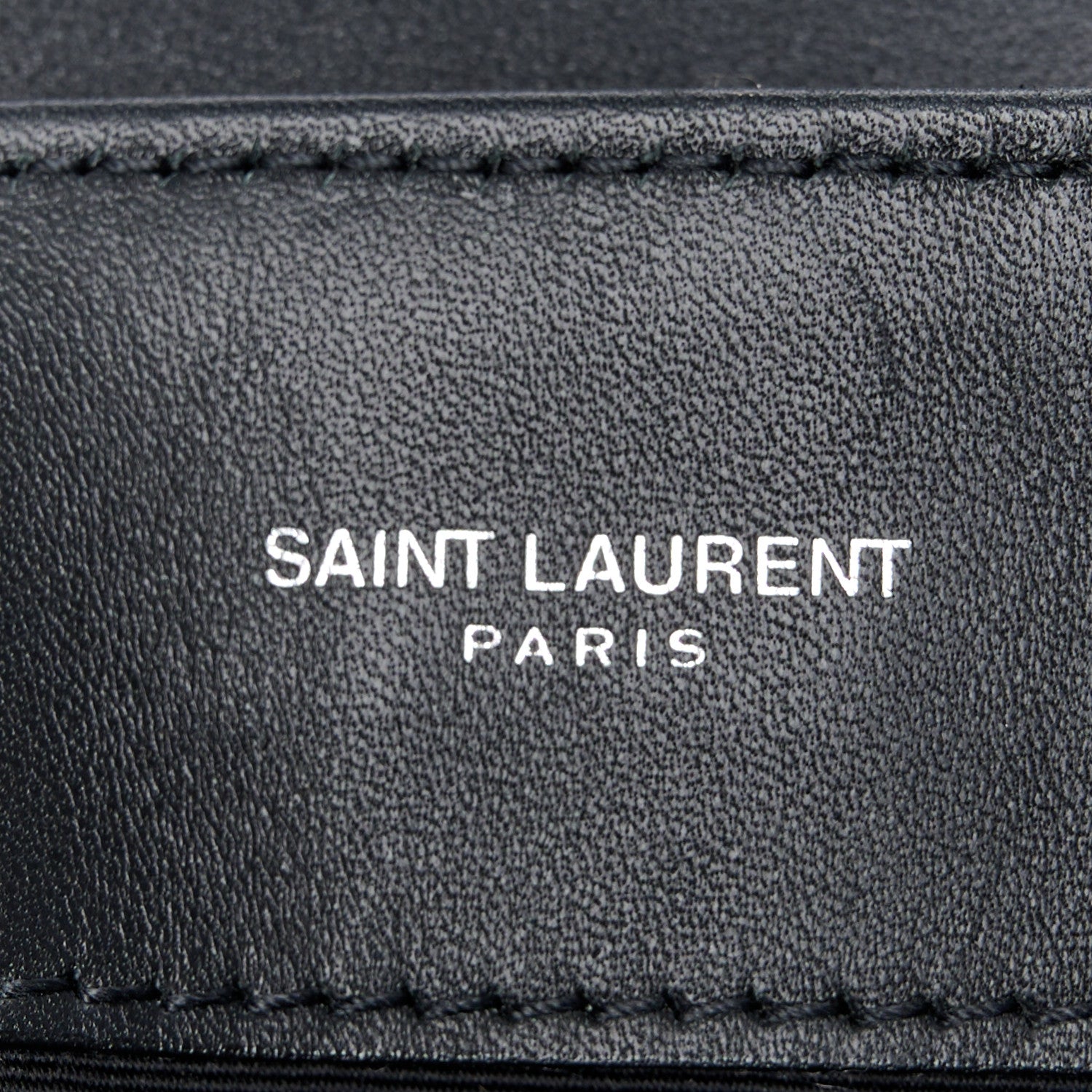 Saint Laurent Suede Calfskin Y Quilted Monogram Small Loulou Chain Satchel Black 6 of 11