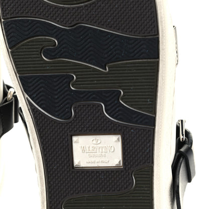 Valentino Garavani Calfskin Womens V Punk Low Top Sneakers 40 White Black 6 of 7