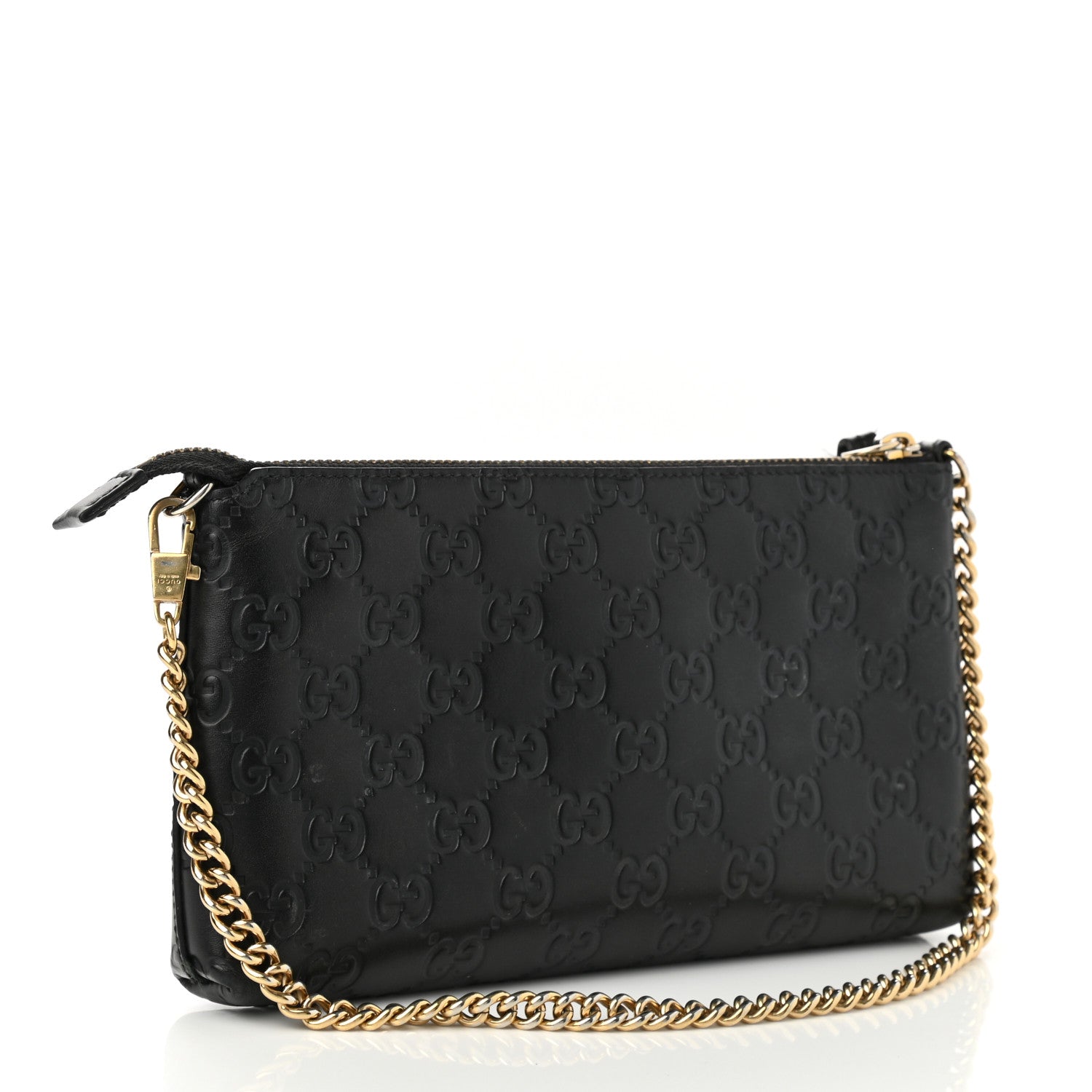 Gucci Guccissima Signature Wrist Wallet Black 3 of 10