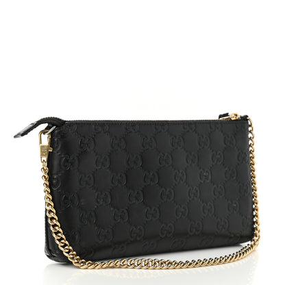 Gucci Guccissima Signature Wrist Wallet Black 3 of 10