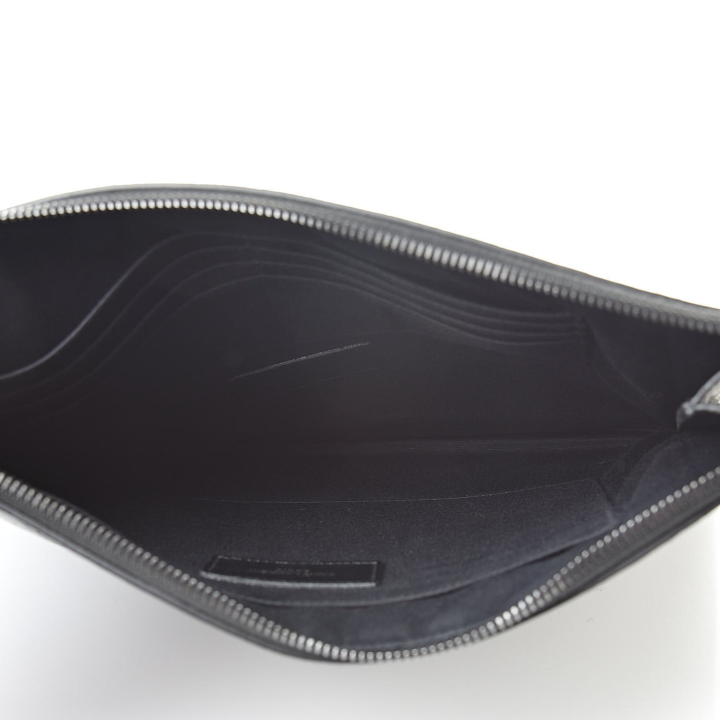 Calfskin Crocodile Embossed Monogram iPad Case Black