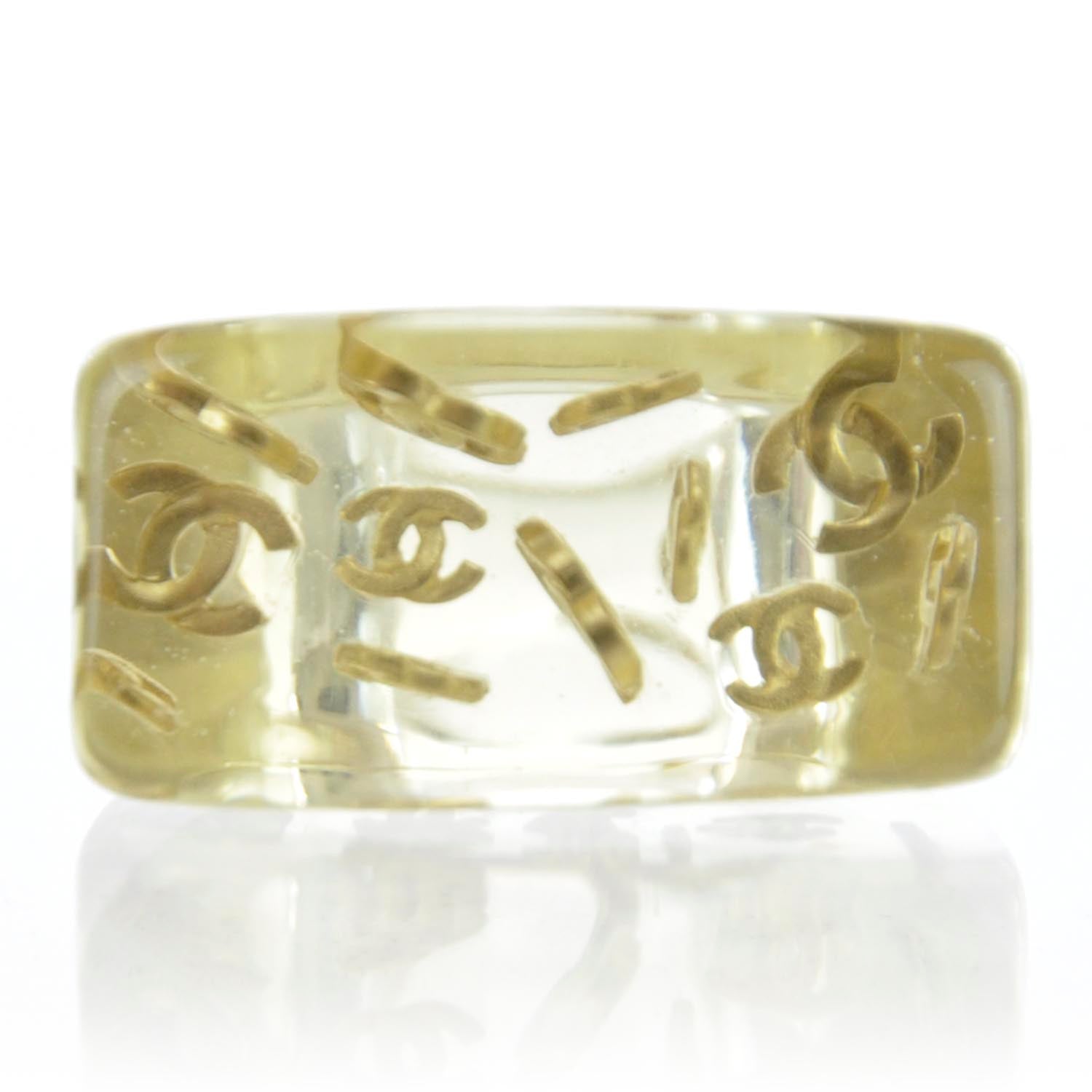 Chanel Resin CC Ring 7 1 of 6