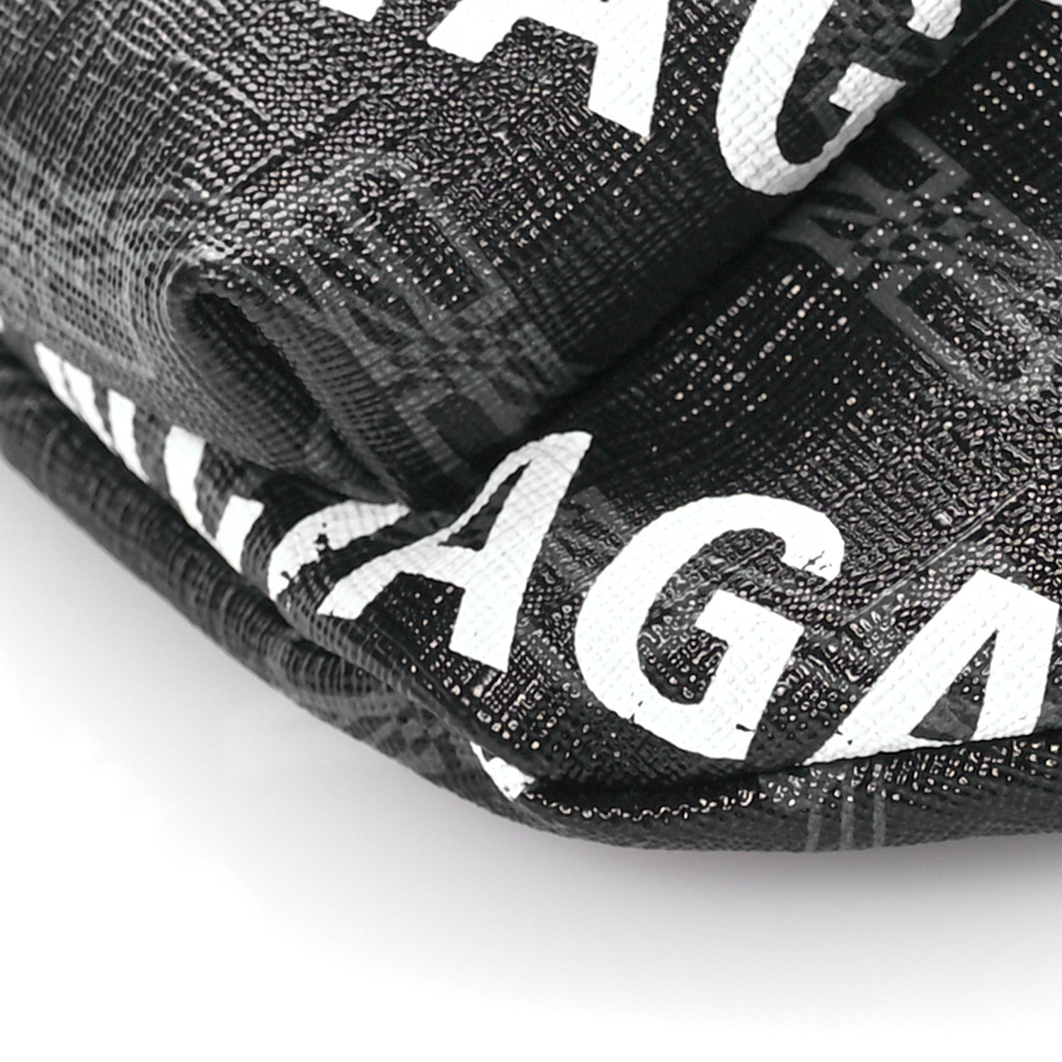 Balenciaga Coated Canvas BB Monogram Allover Logo Medium Signature Beltpack Black Grey White 10 of 10