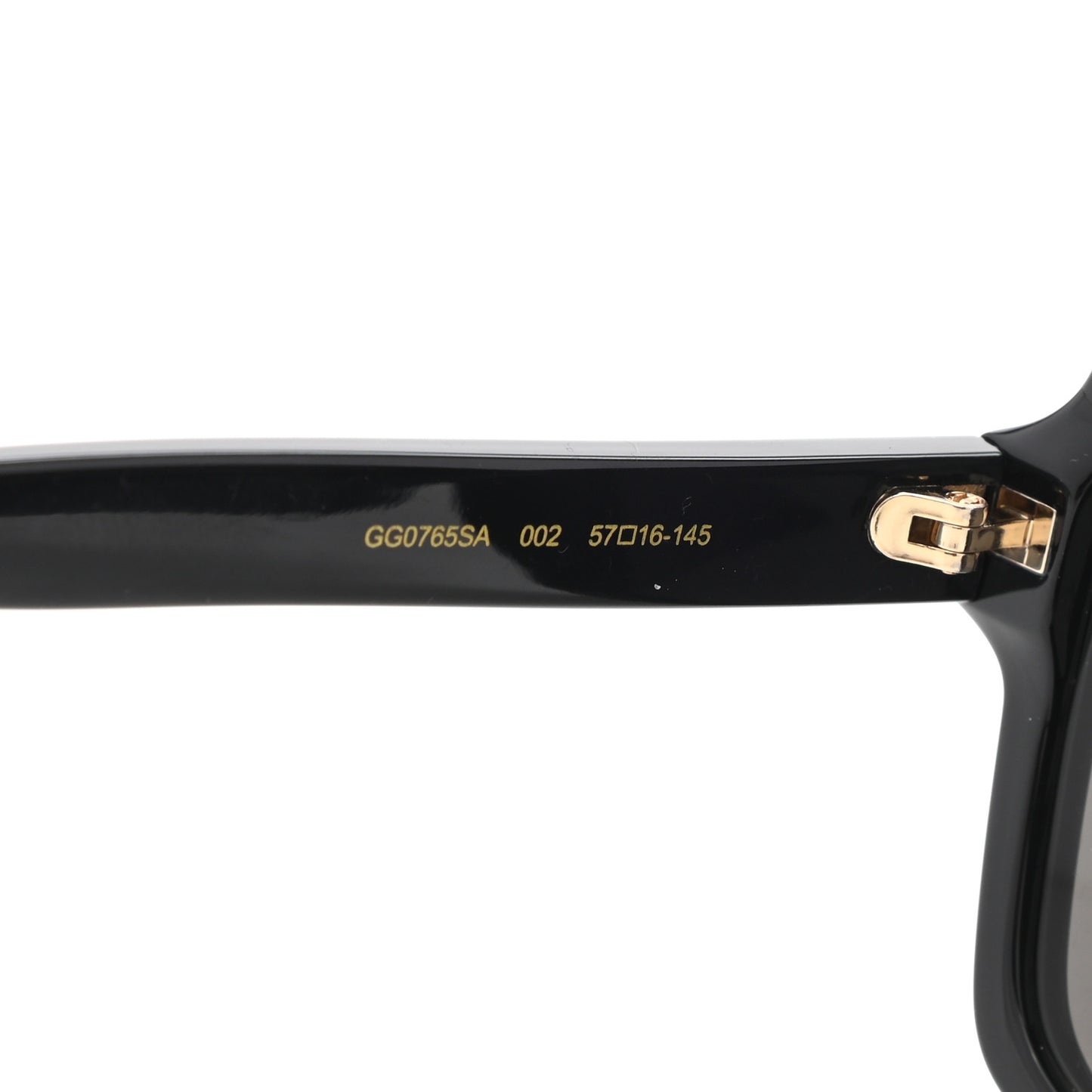 Acetate Square Sunglasses GG0765SA Black