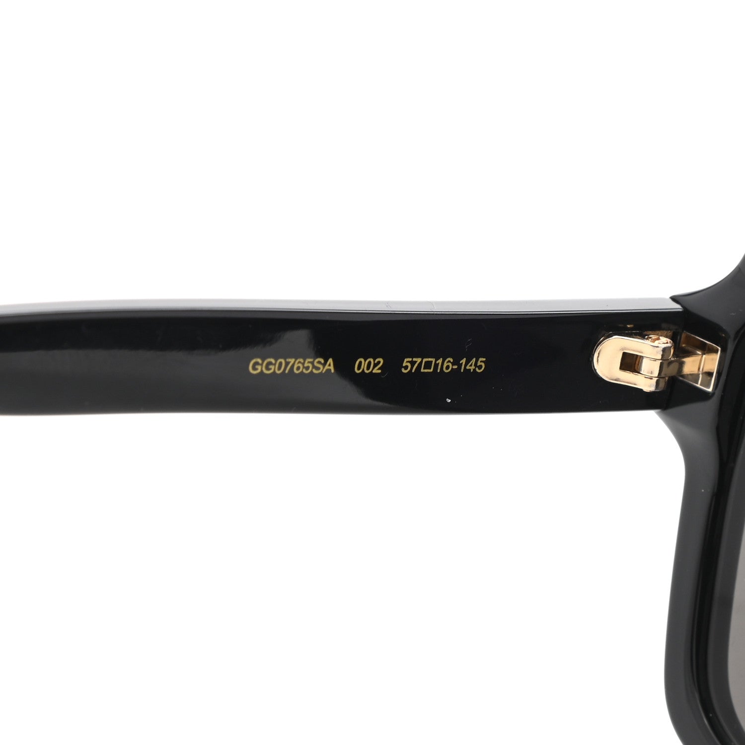 Gucci Acetate Square Sunglasses GG0765SA Black 7 of 9
