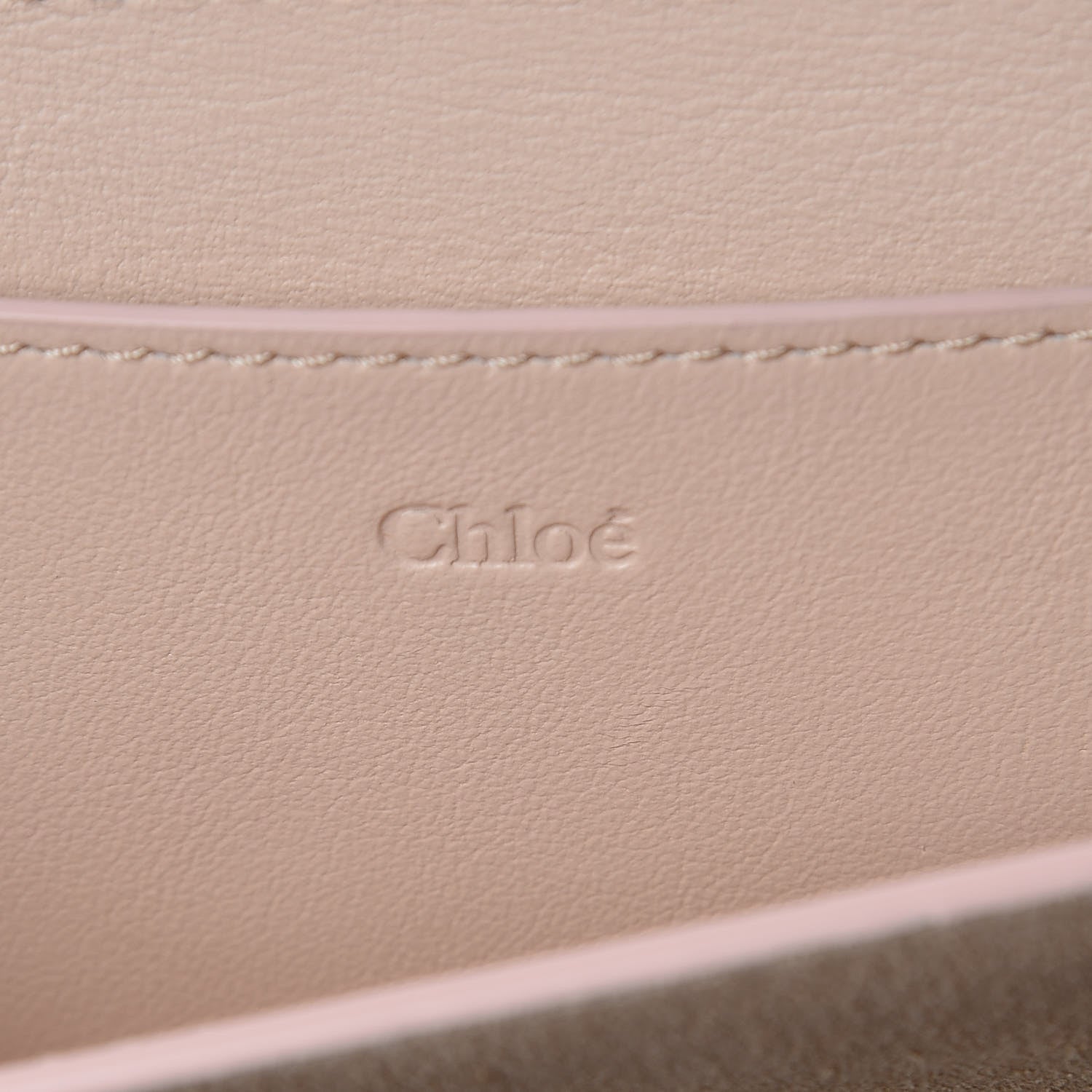 Chloe Smooth Calfskin Drew Bijou Clutch Cement Pink 6 of 13