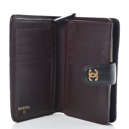 Chanel Caviar Quilted Zipped Pocket Wallet Black 5 of 9