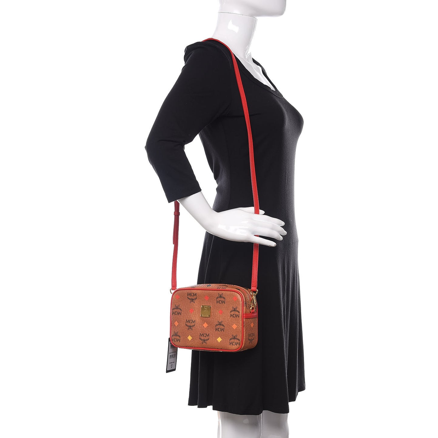 Skyoptic Visetos Spectrum Diamond Camera Bag Cognac Red