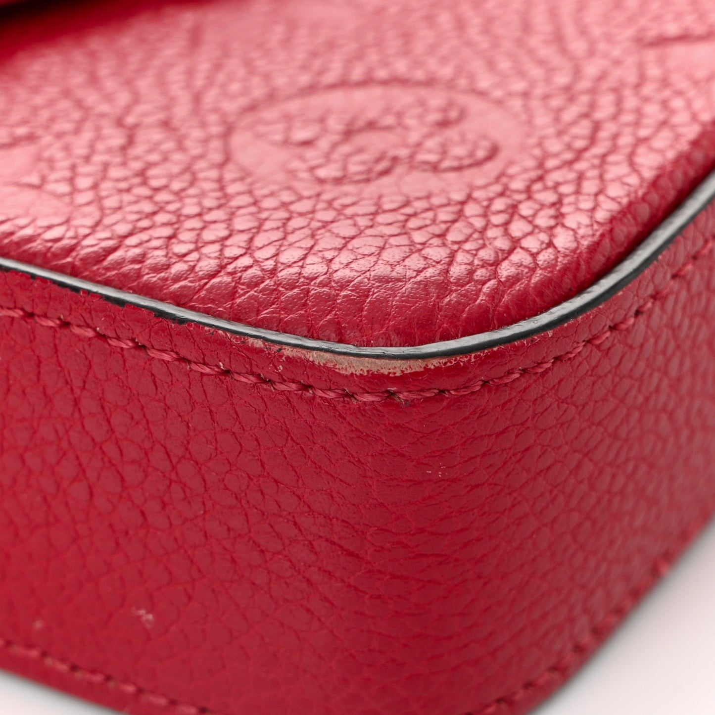Empreinte Pochette Felicie Chain Wallet Scarlet
