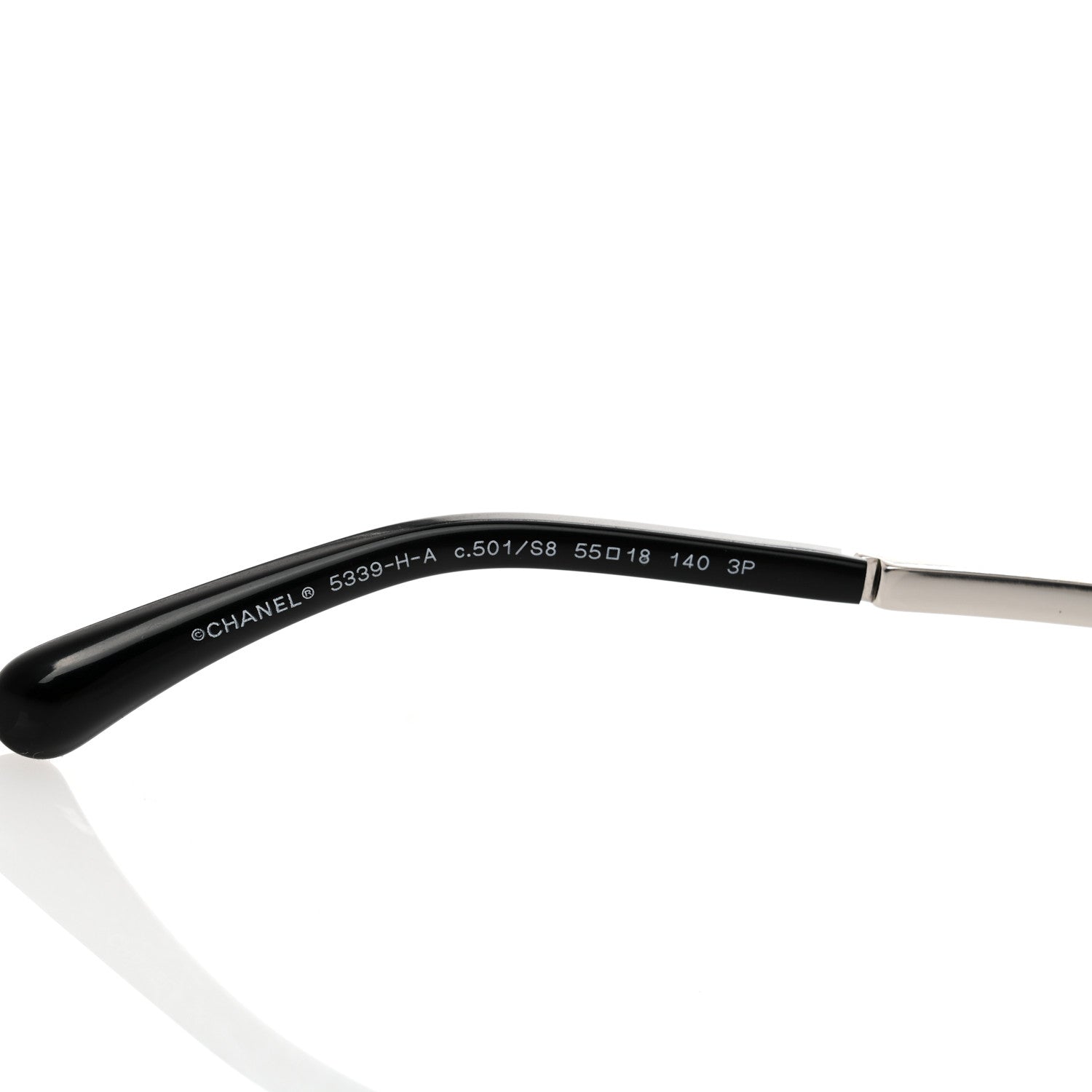 Chanel Acetate Polarized Butterfly Winter Pearl Sunglasses 5339-H-A Black 6 of 8