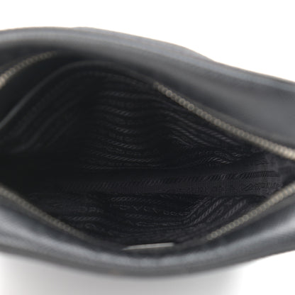 Prada Saffiano Flat Messenger Bag Black 4 of 11