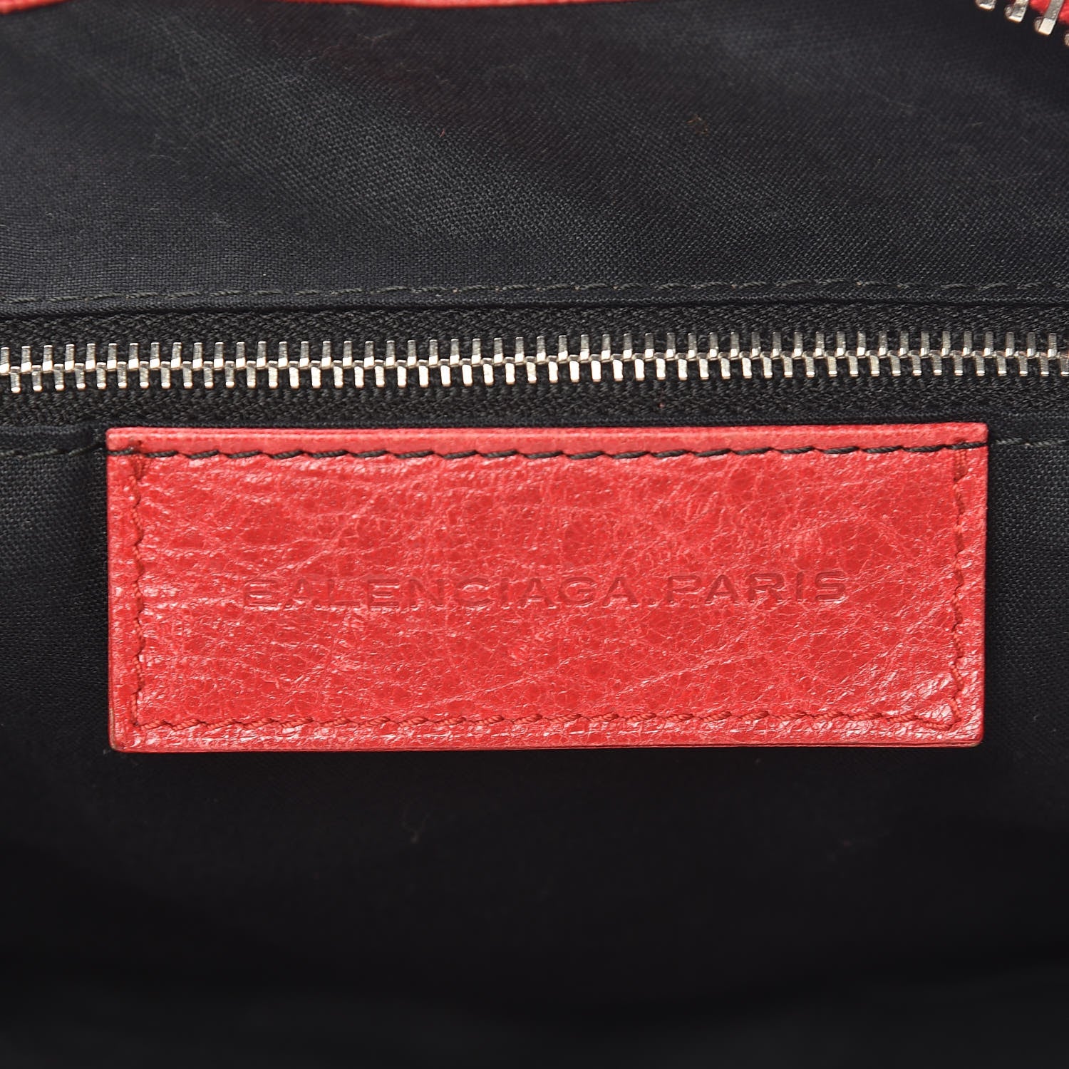 Balenciaga Agneau Giant 12 Silver Hardware Work Rouge Cardinal 6 of 20